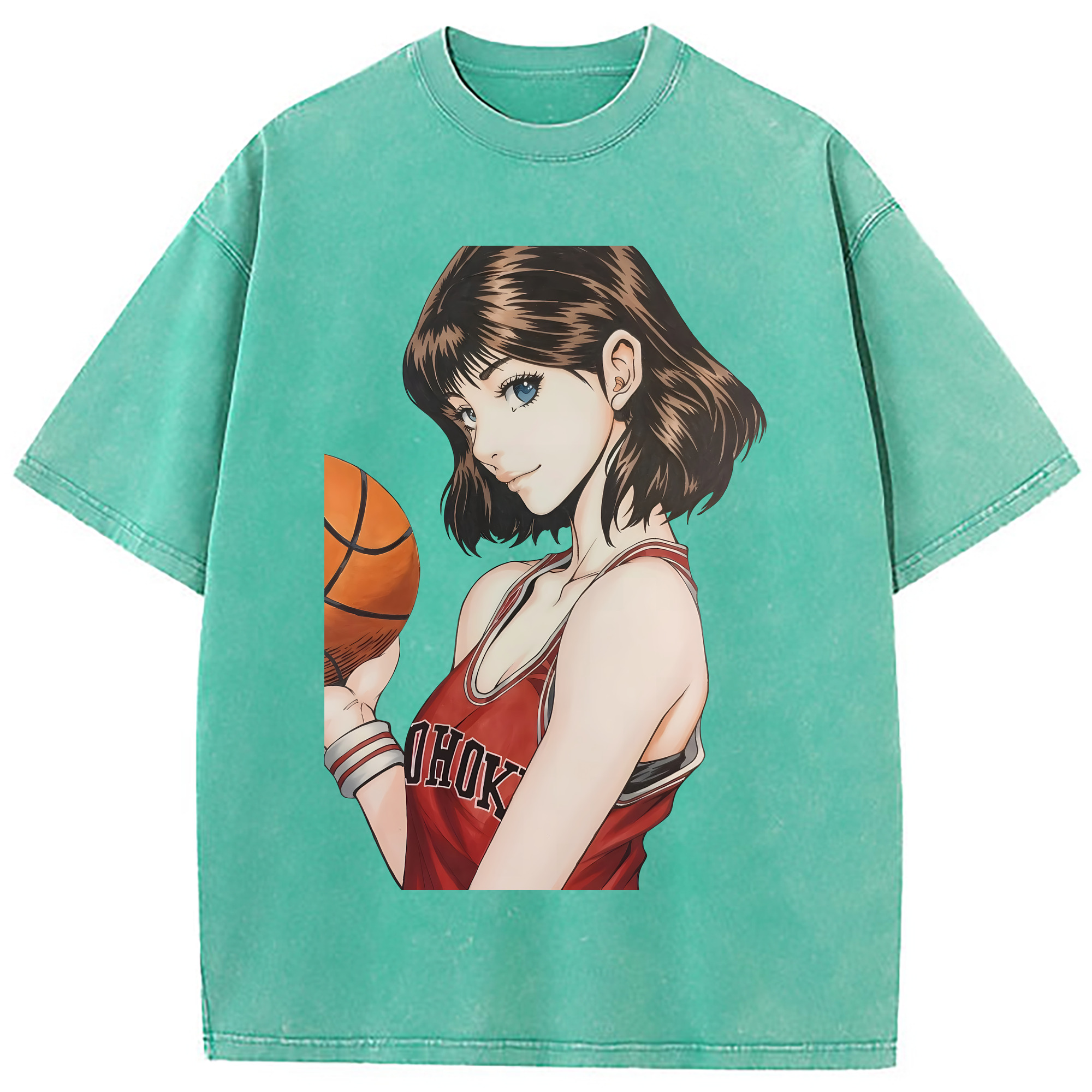 （画像用） SLAM DUNK／スラムダンク 綿100% ヴィンテージ風 半袖Tシャツ（フロントプリント）